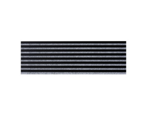 Wooden wall panel 2700 x 400mm (Grey - Matte black)